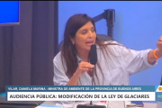 Lomas presente en la defensa de los glaciares: Vilar soprendió con su discurso